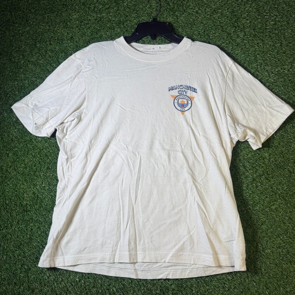 Manchester City FC Premier League 4X Back to Back Champions T-Shirt White Small